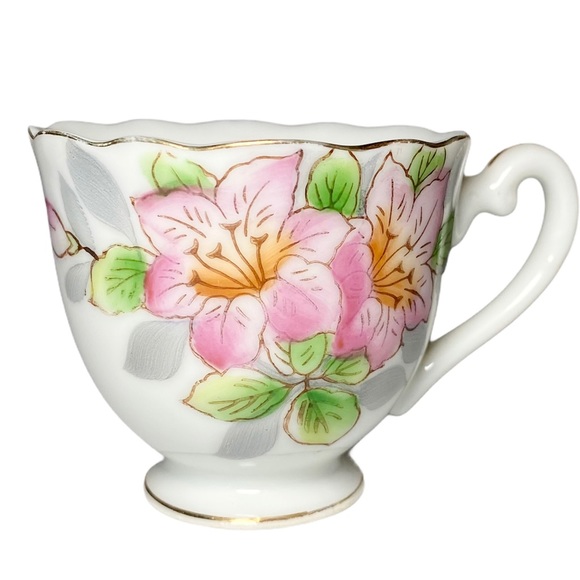 2x Sets Cup & Saucer Demitasse Occupied Japan Vintage (phlox) - Picture 4 of 15